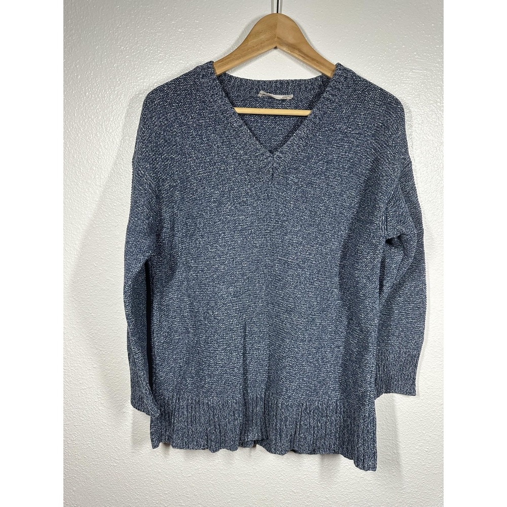 Everlane Sweater Womens Small V Neck Pullover Marled Knit Casual‎